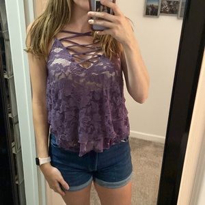 Express lace top